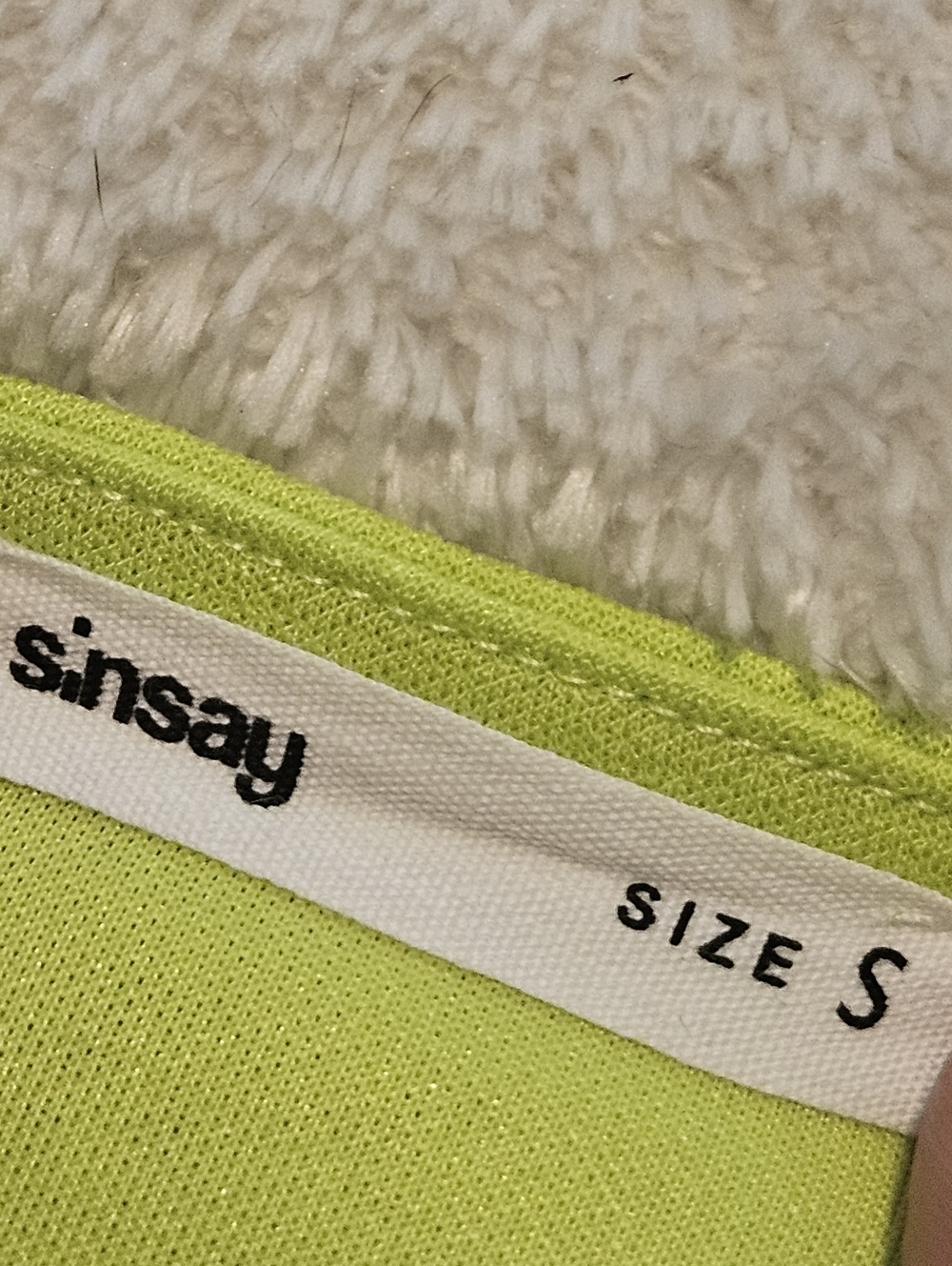 NEW Sinsay Mini Dress Size S Green Neon Minimalist Summer Vacation Feminine - Picture 3 of 6